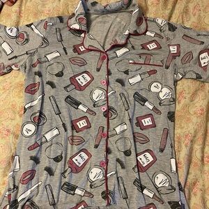 Pajamas top and shorts size M